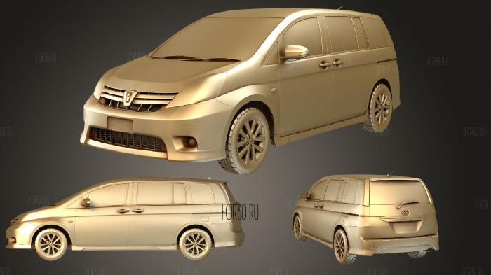 Toyota Isis 2012 stl model for CNC